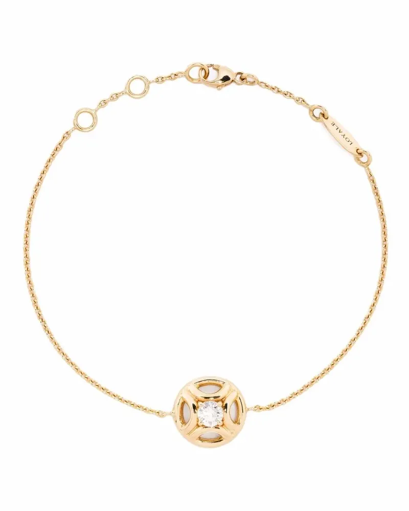 Loyal.e Paris Perpétuel.le Armband aus 18kt recyceltem Gelbgold mit Diamant Gold