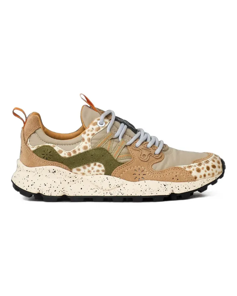 Flower MOUNTAIN Yamano 3 Uni Sneakers mit Print - Nude Nude