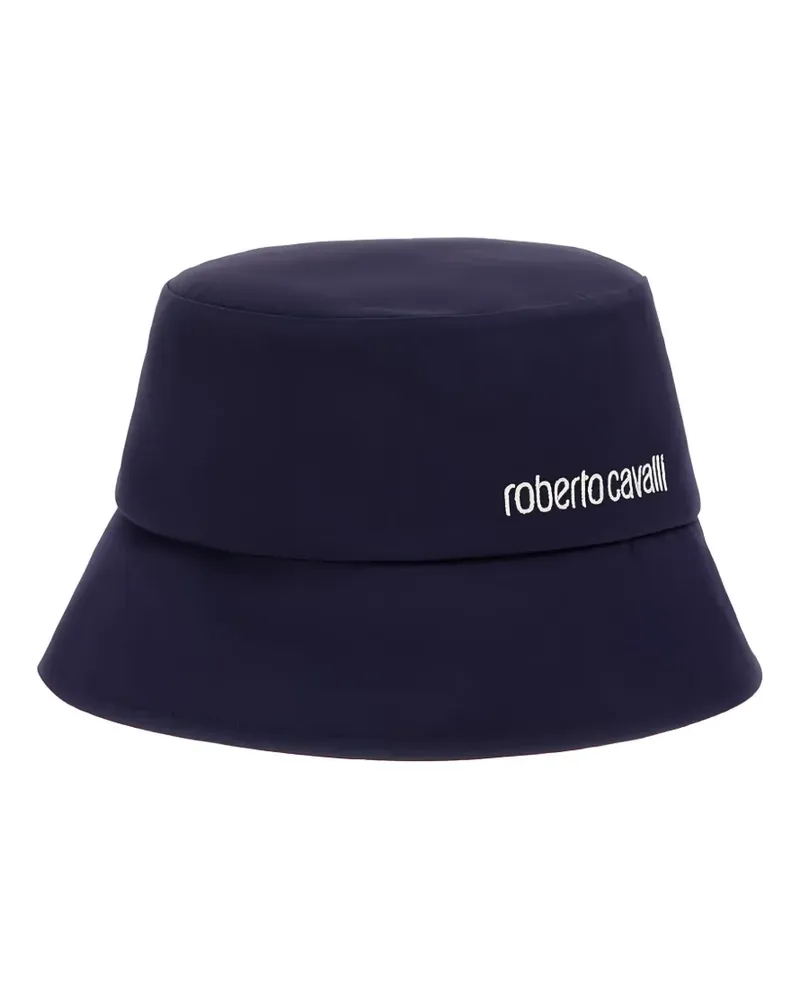 Roberto Cavalli Fischerhut mit Logo-Stickerei - Blau Blau
