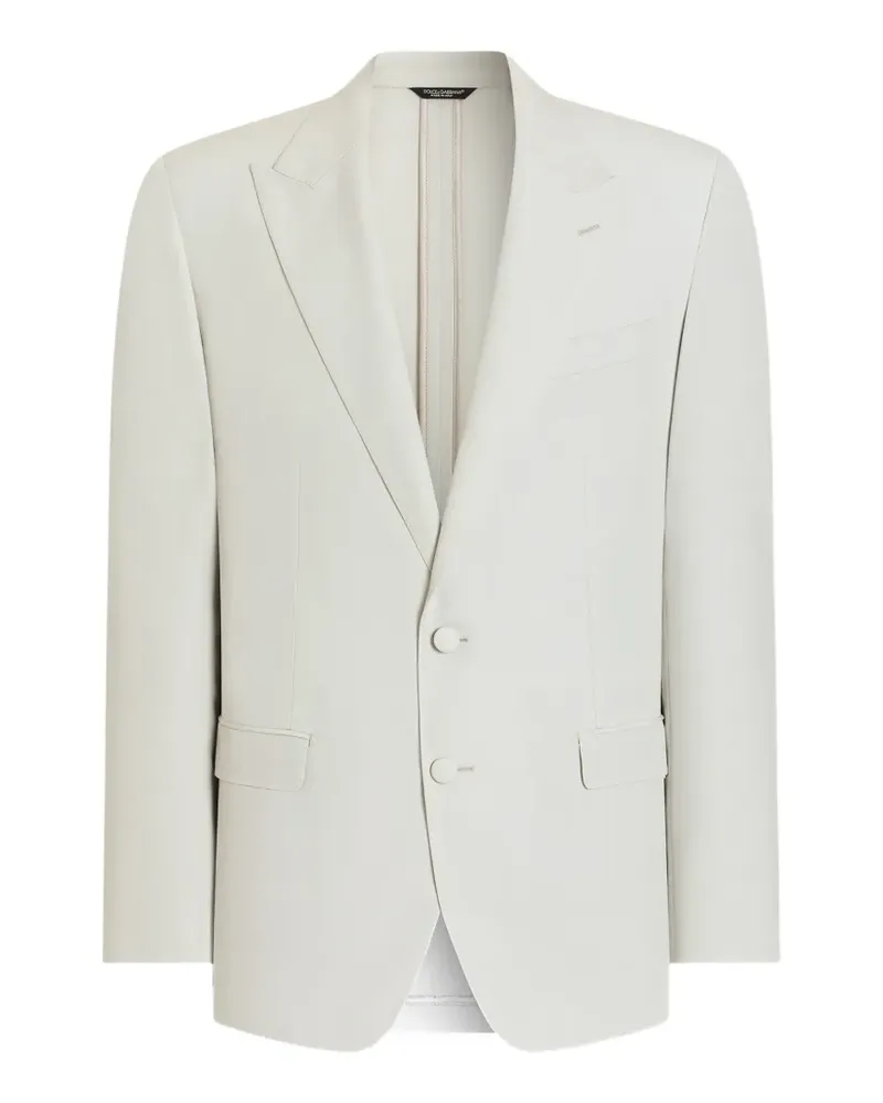 Dolce & Gabbana single-breasted wool poplin jacket - Nude Nude