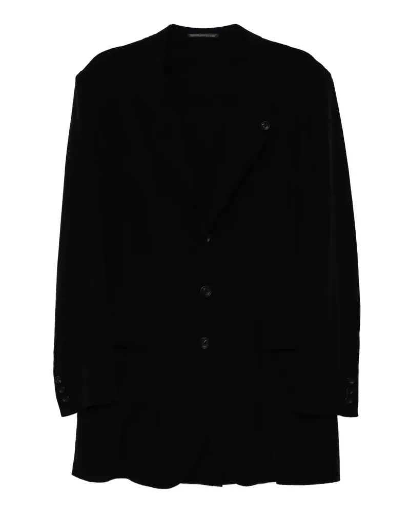 Yohji Yamamoto double-lapel blazer - Schwarz Schwarz