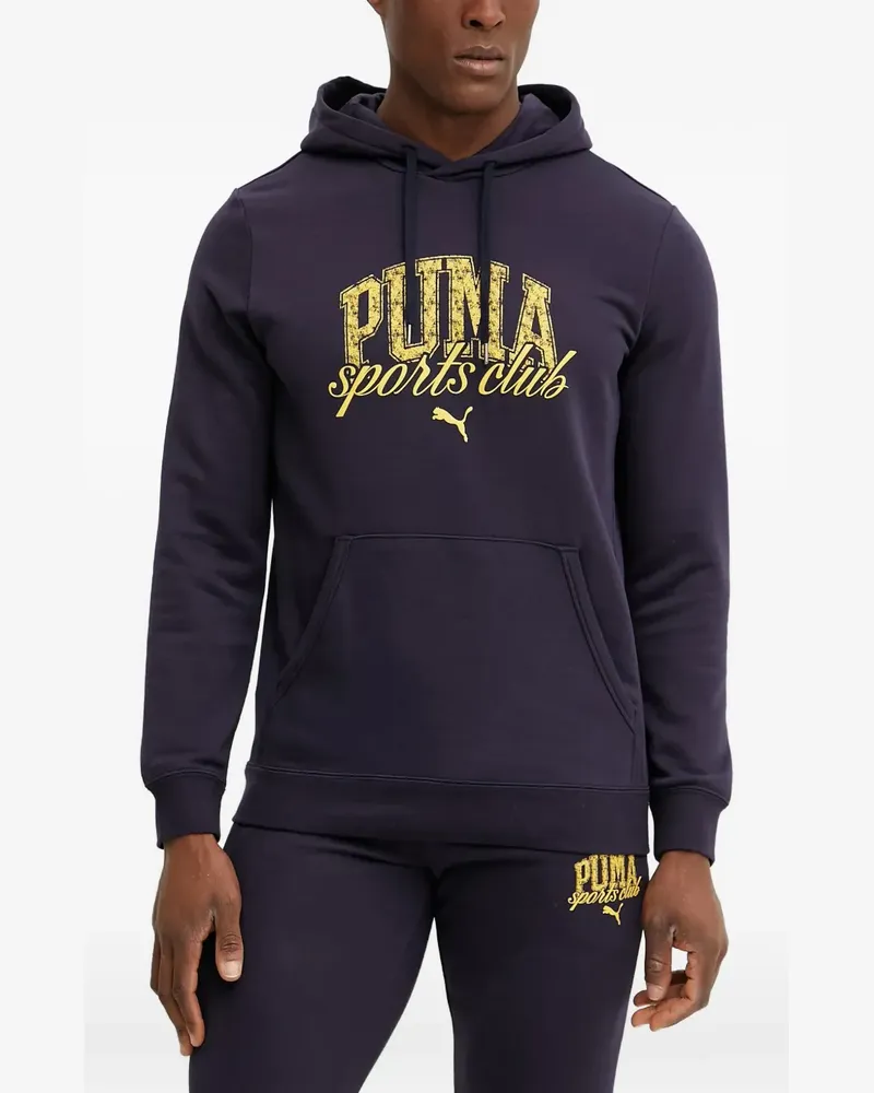 Puma Hoodie mit Logo-Print - Blau Blau