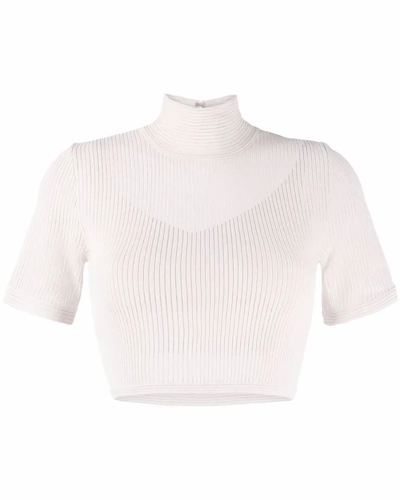 Fendi Gestricktes Cropped-Top - Nude Nude