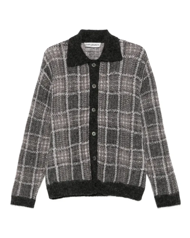 Our Legacy Pullover mit Grand Check - Grau Grau