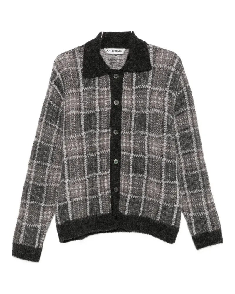 Our Legacy Pullover mit Grand Check - Grau Grau