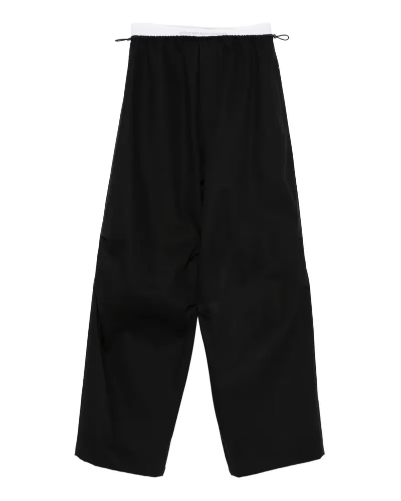 Alexander Wang logo-elastic pants - Schwarz Schwarz