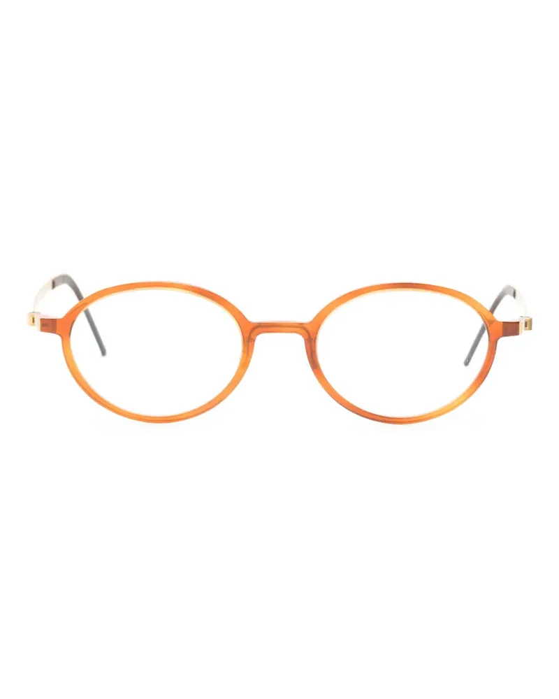 Lindberg Brille mit rundem Gestell - Orange Orange