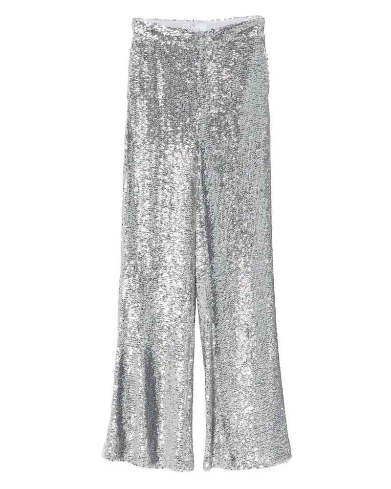 Giuseppe di Morabito Hose mit Pailletten - Silber Silber