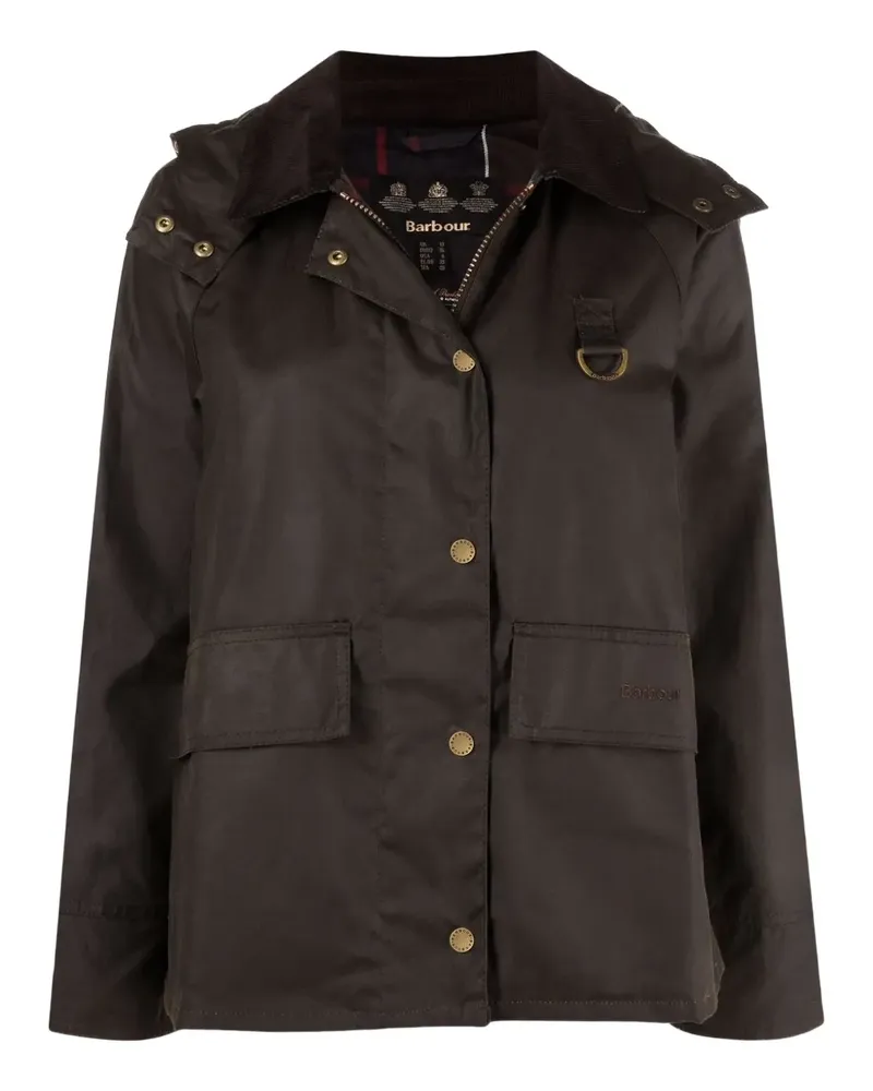 Barbour Avon Kapuzenjacke - Grün Grün