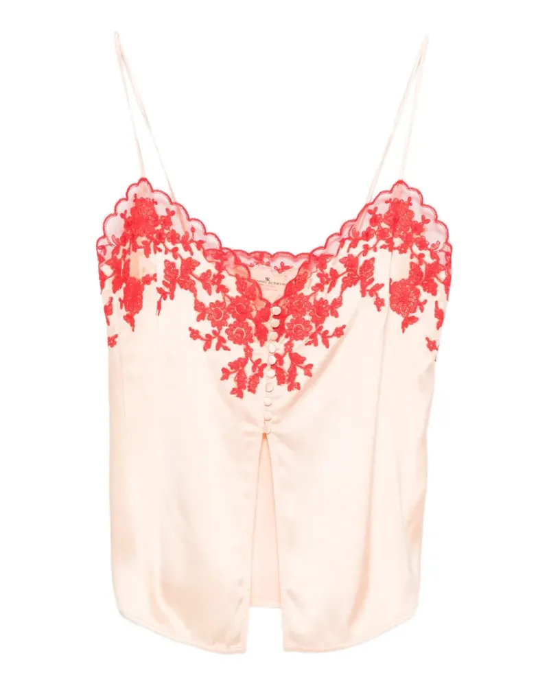 Ermanno Scervino Spitzenoberteil mit Blumenmuster - Nude Nude