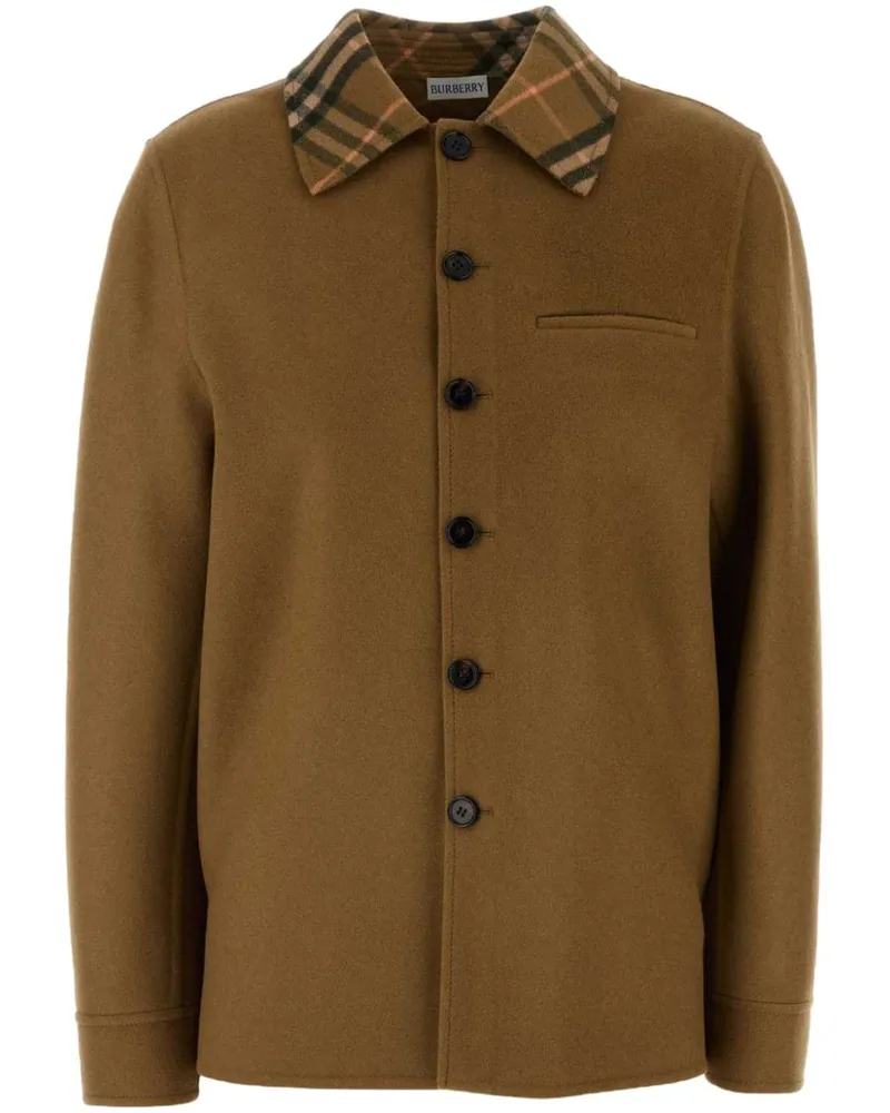 Burberry Mantel aus Wolle - Braun Braun