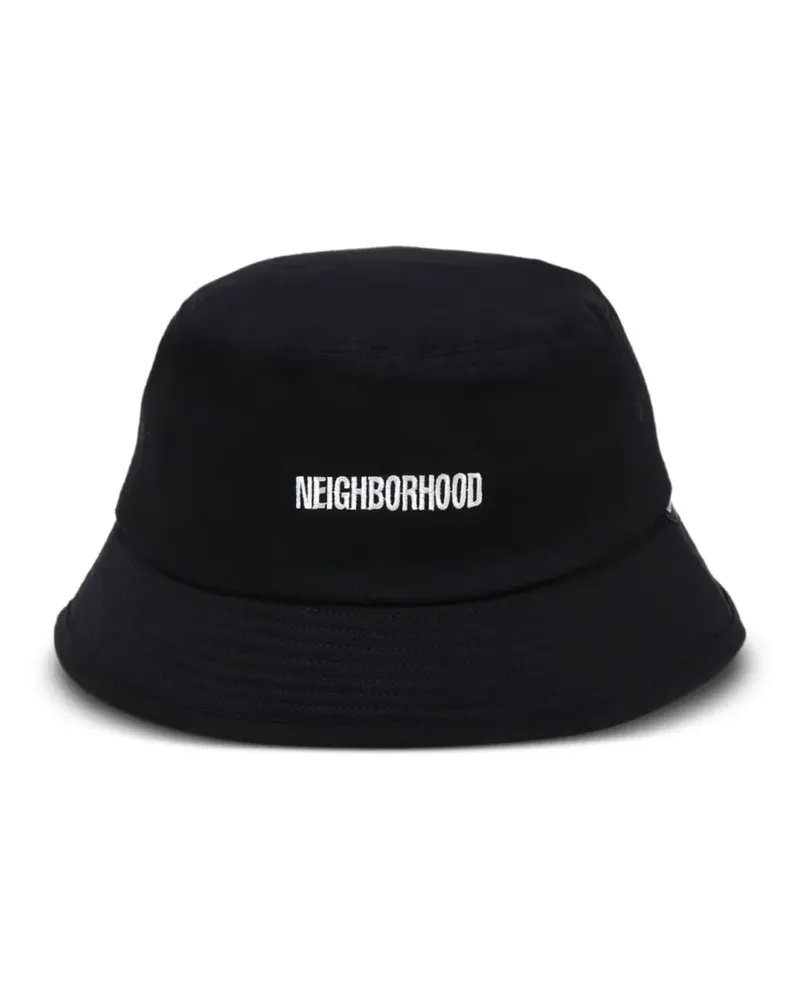Neighborhood Fischerhut mit Logo - Schwarz Schwarz