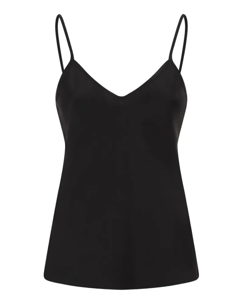 Max Mara Trägershirt mit V-Ausschnitt - Schwarz Schwarz