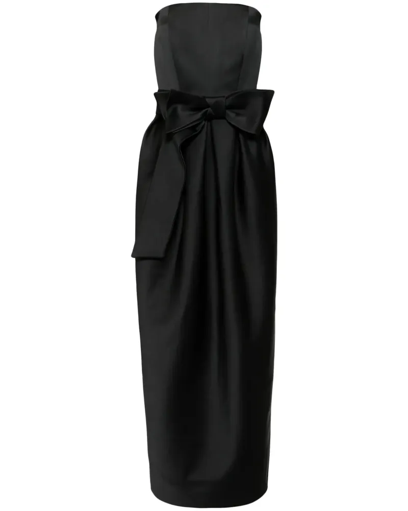 Dice Kayek Schulterfreies Abendkleid mit Schleifendetail - Schwarz Schwarz