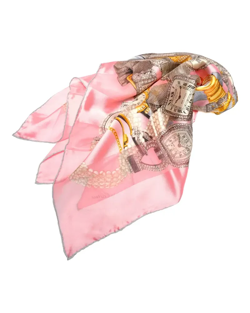Cartier 2000s watch-print scarf - Rosa Rosa