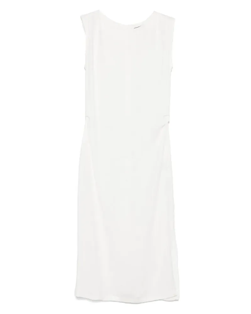 Kaos Midikleid aus Leinen - Weiß Weiß