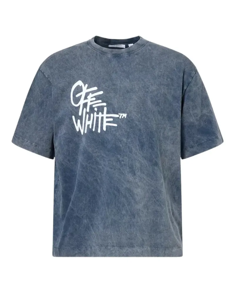 OFF-WHITE Skate logo-print T-shirt - Blau Blau