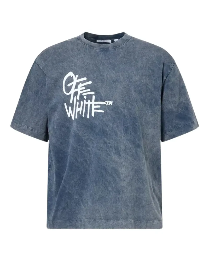 OFF-WHITE Skate T-Shirt mit Logo-Print - Blau Blau