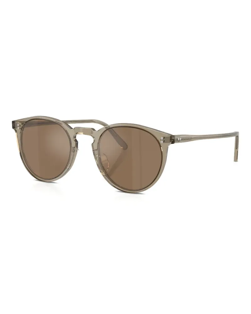Oliver Peoples Sonnenbrille mit rundem Gestell - Nude Nude