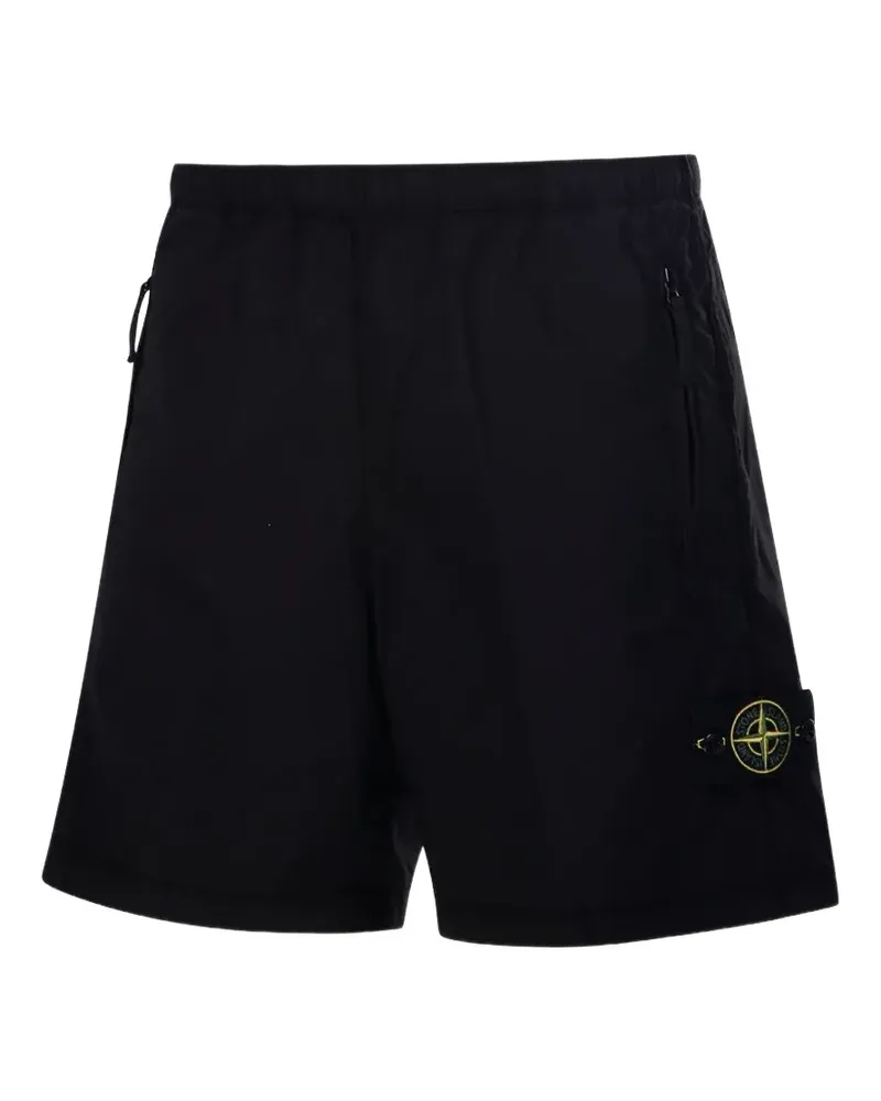 Stone Island Compass patch shorts - Schwarz Schwarz