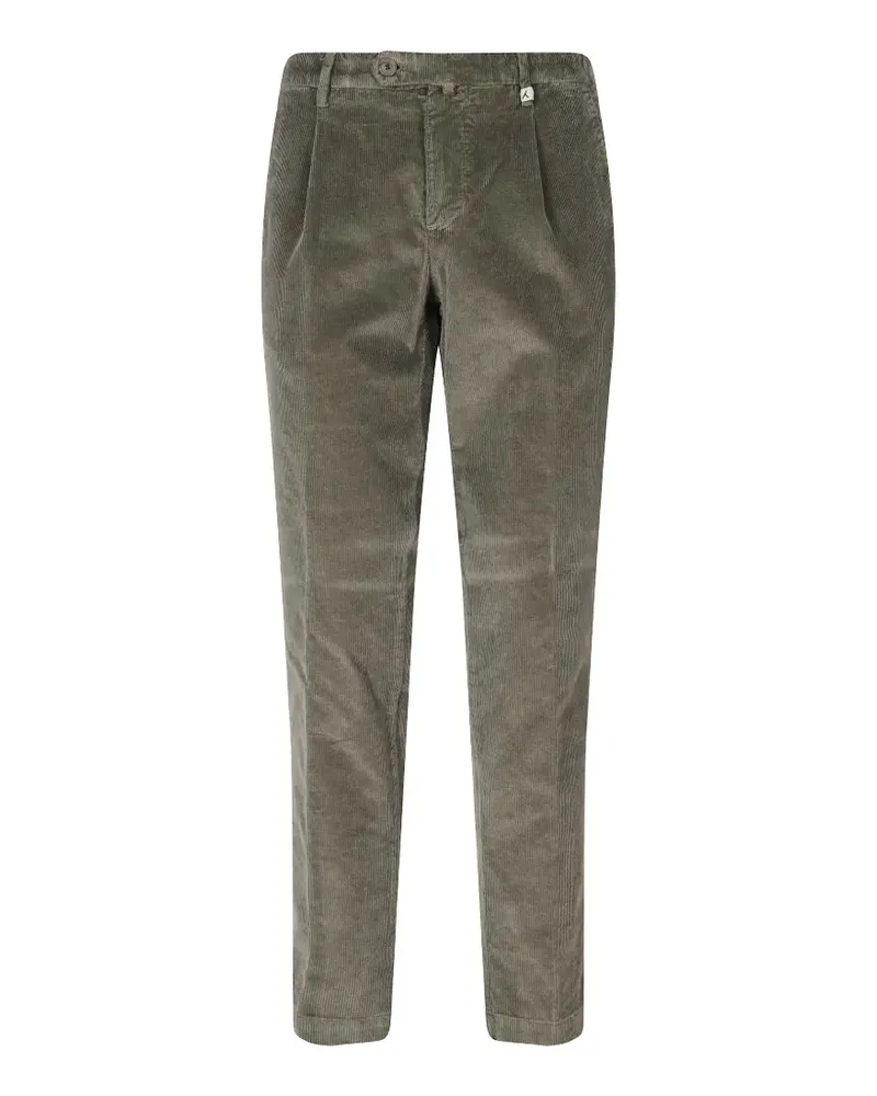 MYTHS Cordhose mit Bundfalten - Grün Grün