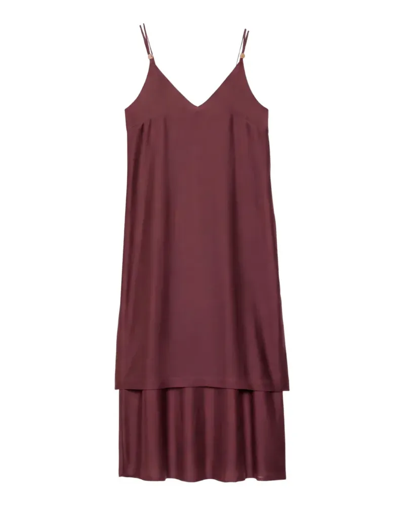 ottod’Ame layered spaghetti-strap maxi dress - Braun Braun