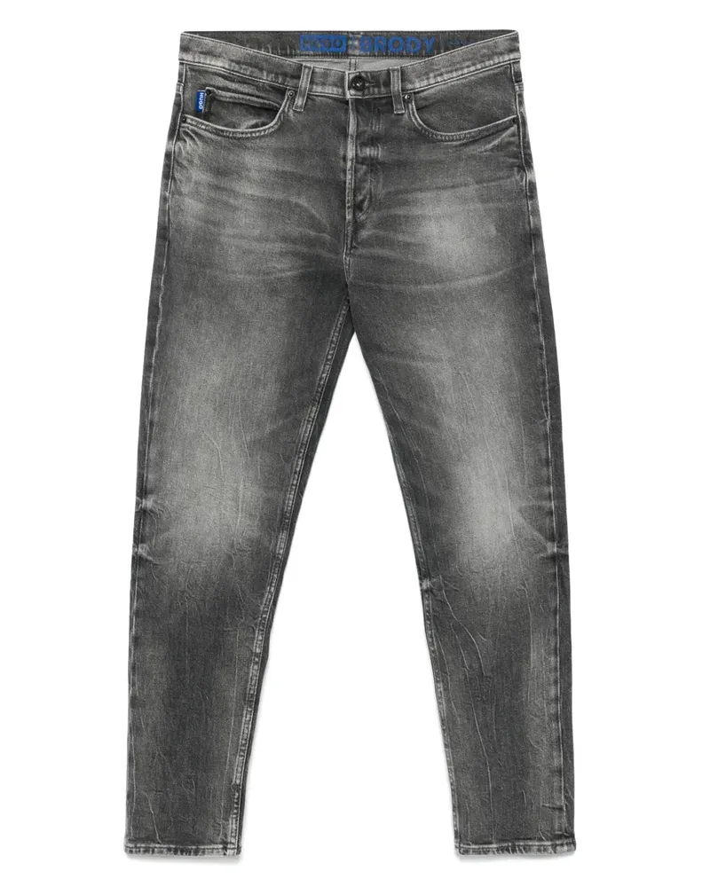 HUGO BOSS Klassische Slim-Fit-Jeans - Schwarz Schwarz