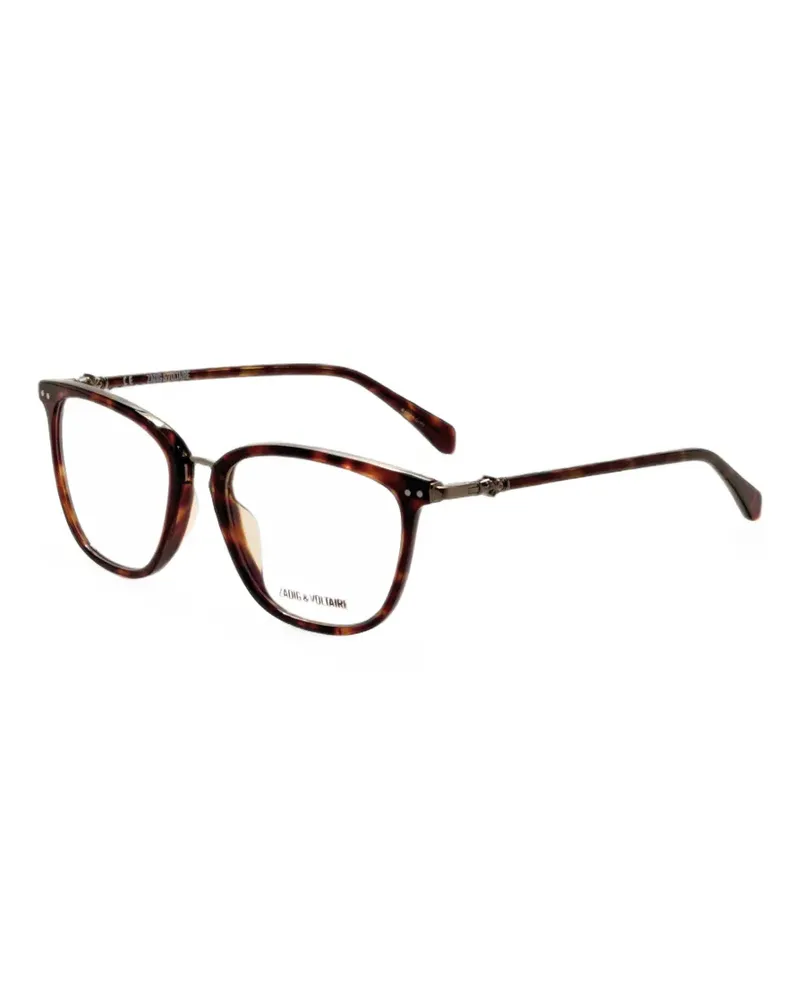 Zadig & Voltaire Eckige Brille in Schildpattoptik - Braun Braun