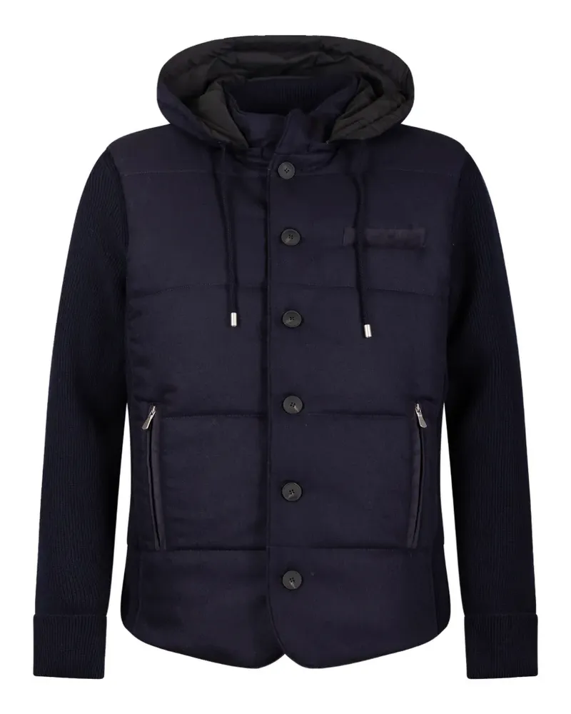 Gran Sasso hooded quilted jacket - Blau Blau