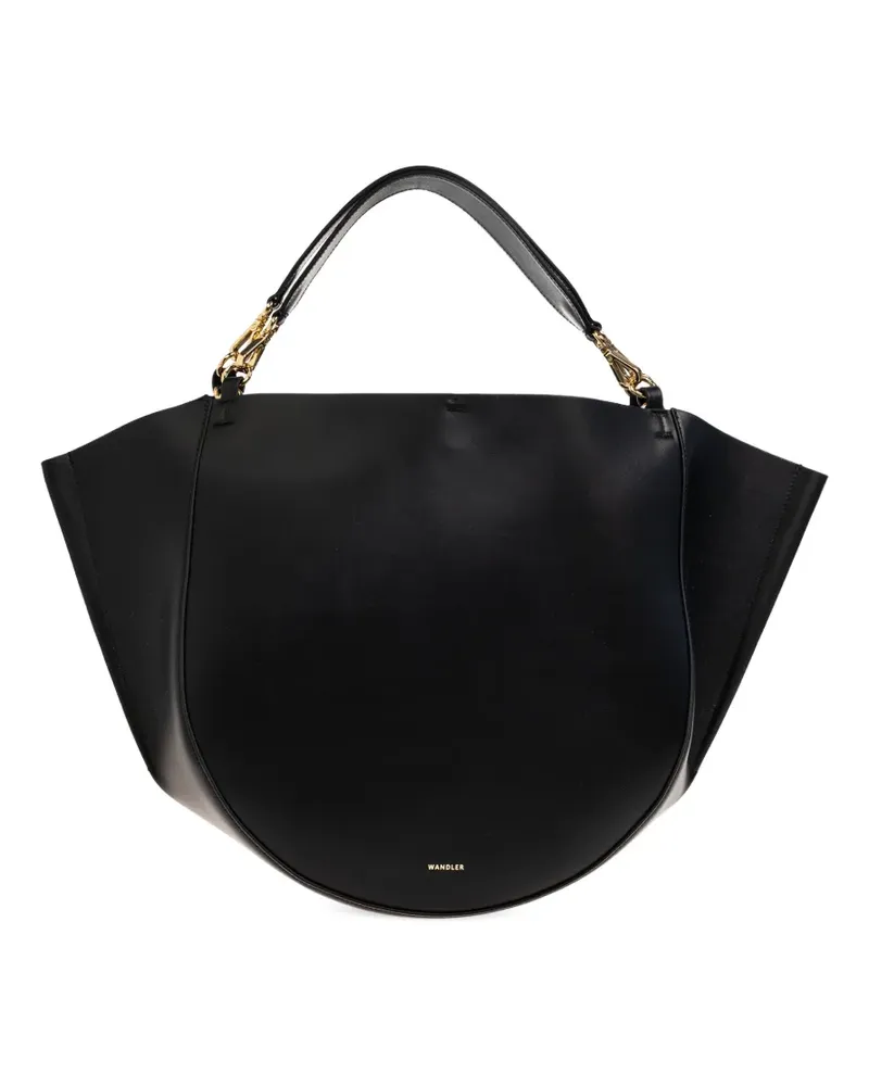 WANDLER flap top handle tote bag - Schwarz Schwarz