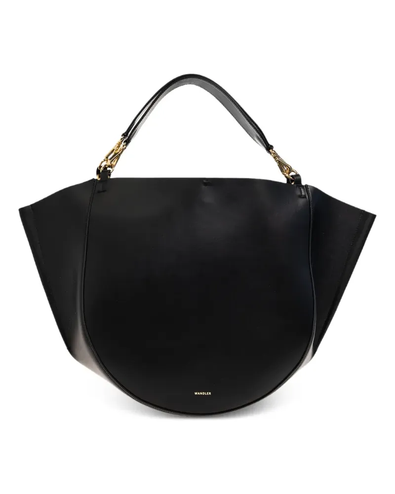WANDLER flap top handle tote bag - Schwarz Schwarz