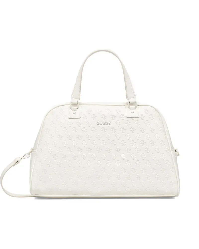 Guess logo-embossed holdall bag - Nude Nude