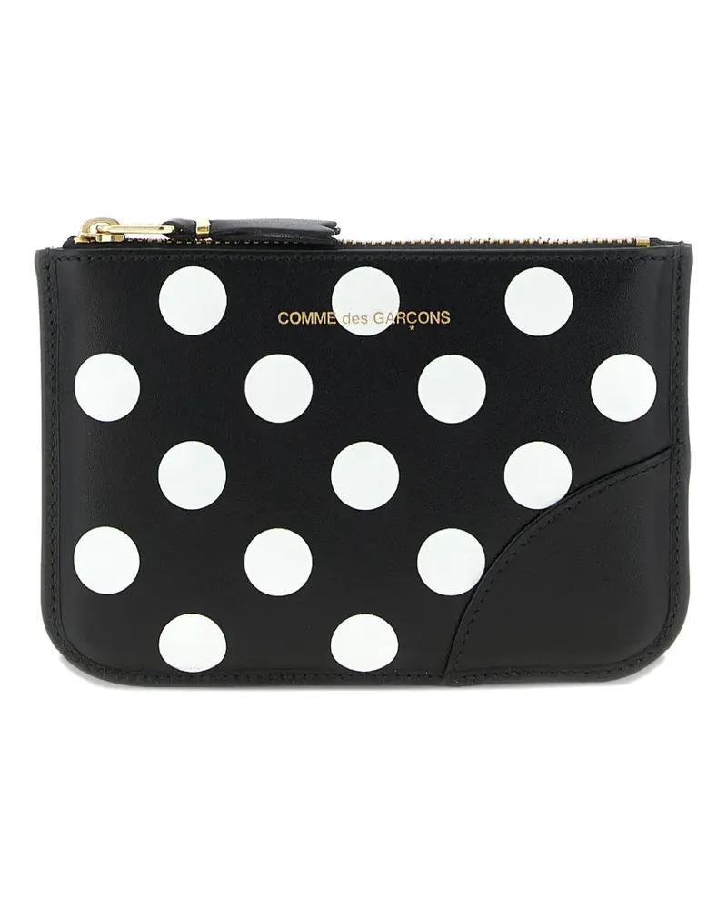 Comme des Garçons polka dot print wallet - Schwarz Schwarz