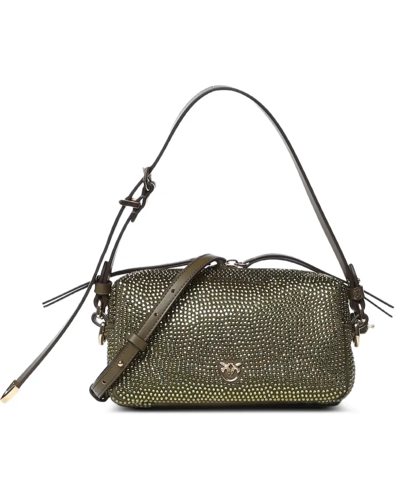 Pinko rhinestone-embellished shoulder bag - Grün Grün