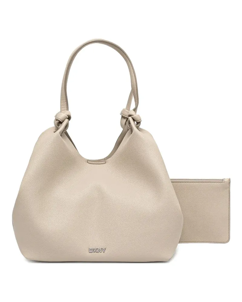 DKNY Tote Bag mit Knoten - Nude Nude