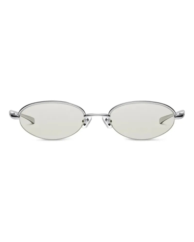 Gentle Monster Kota 02 (GRM) Sonnenbrille mit ovalem Gestell - Silber Silber