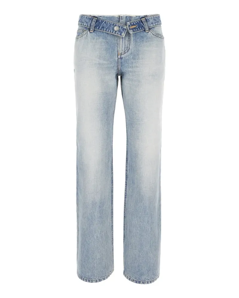 Alexander McQueen Ausgeblichene Jeans - Blau Blau