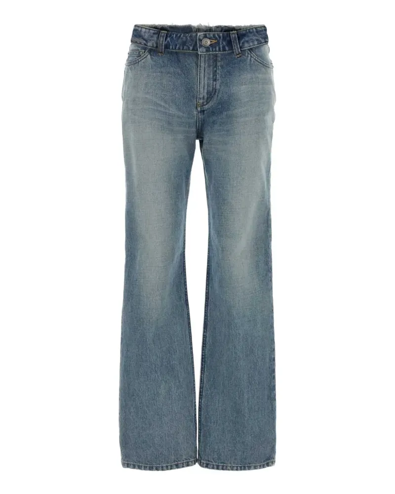Alexander McQueen faded-effect jeans - Blau Blau