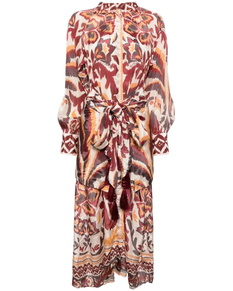FARM Rio Toucans Kleid - Nude Nude