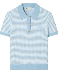 Tory Burch Gestreiftes Poloshirt Blau