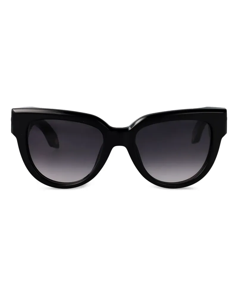 Roberto Cavalli Sonnenbrille mit geometrischem Gestell - Schwarz Schwarz