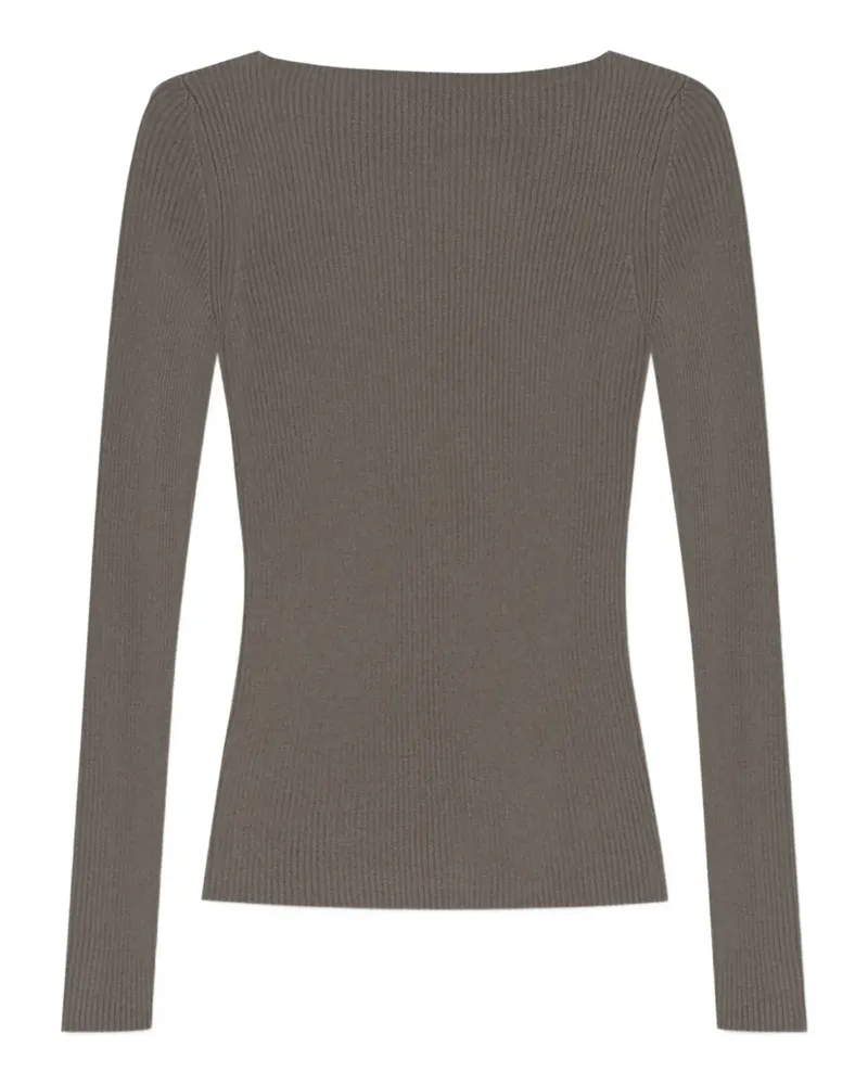 Rick Owens Gerippter Pullover - Nude Nude