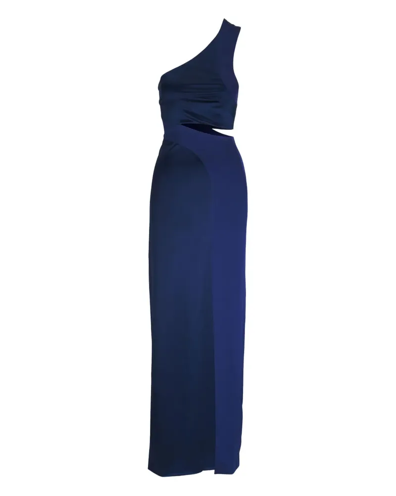 GALVAN Asymmetrische Robe mit Cut-Outs - Blau Blau