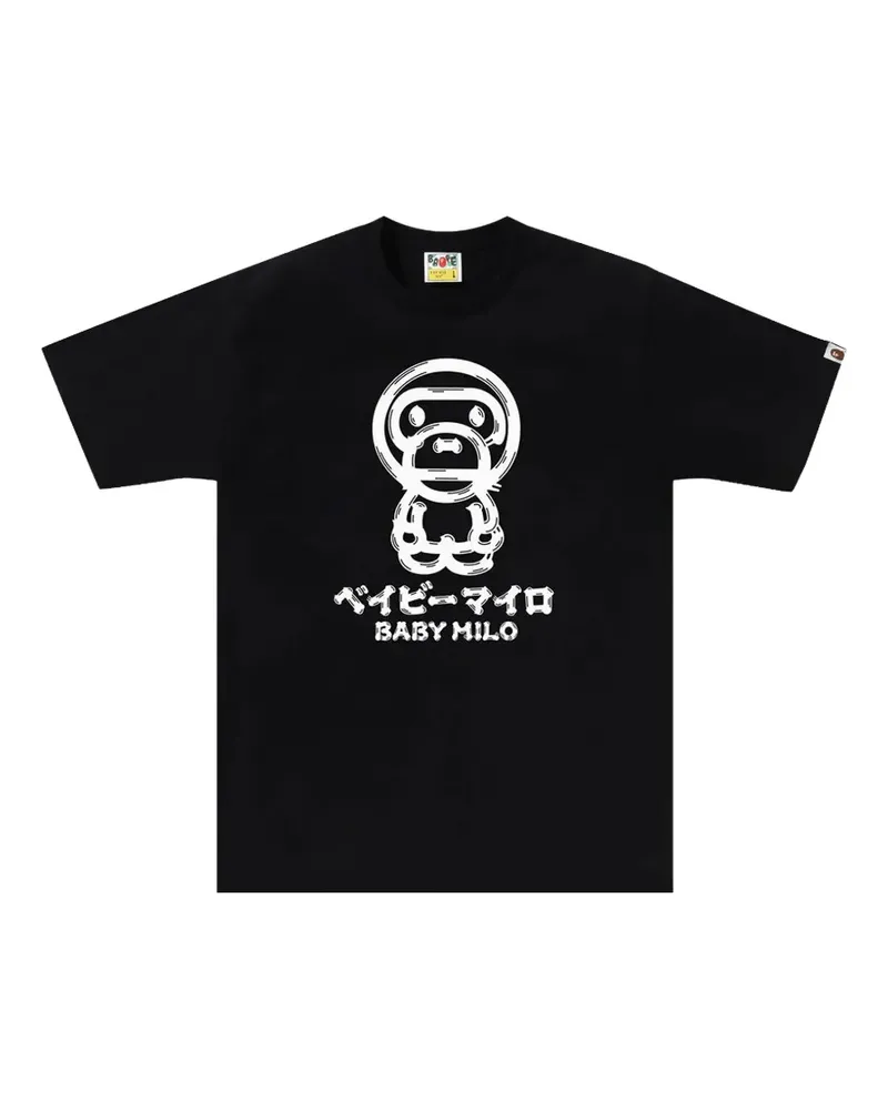 BAPE T-Shirt mit grafischem Print - Schwarz Schwarz