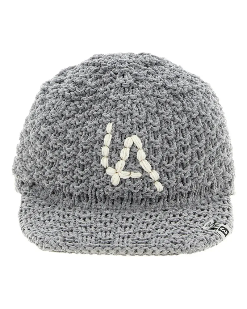 MIHARAYASUHIRO knitted logo baseball cap - Grau Grau