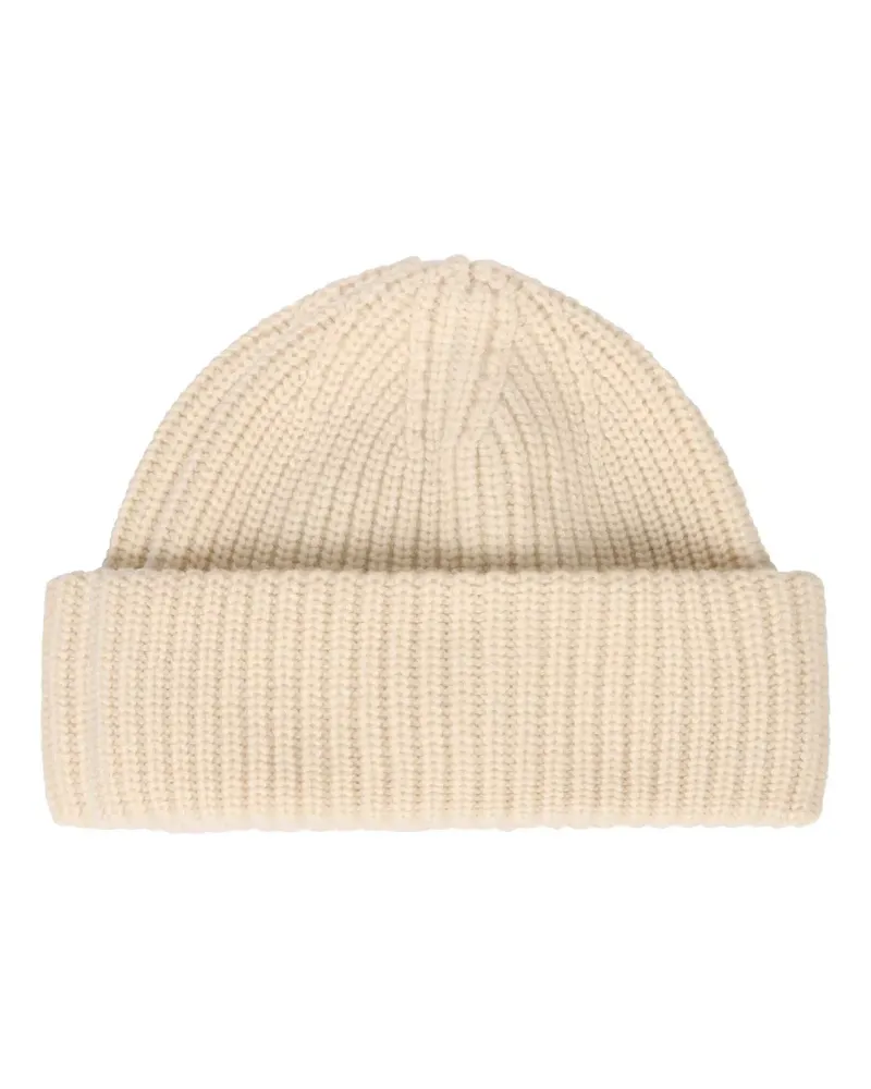 Slowear ribbed beanie - Nude Nude