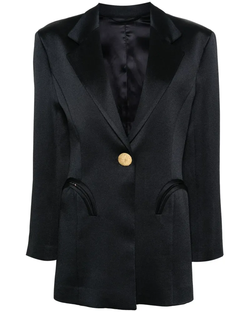 Blazé Milano Agneta Blazer mit geknöpften Ärmeln - Blau Blau