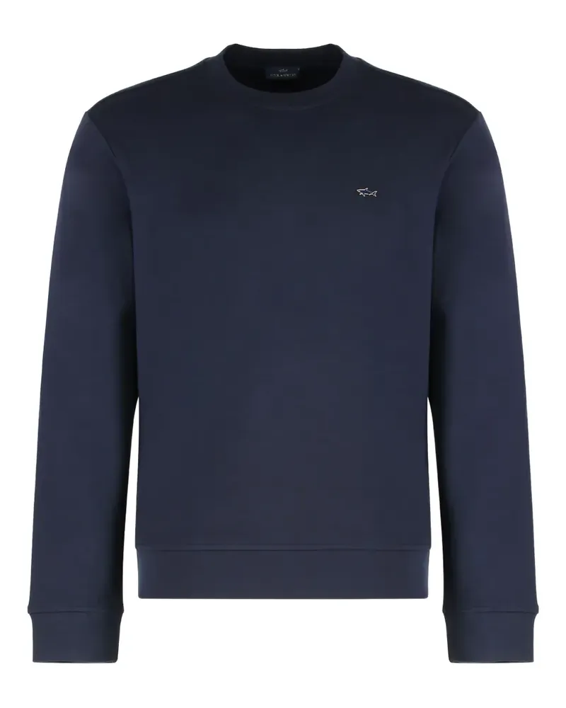 Paul & Shark Sweatshirt mit Logo-Patch - Blau Blau