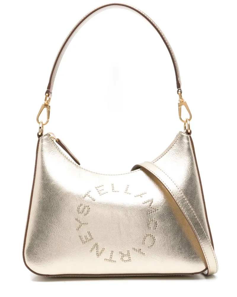 Stella McCartney Schultertasche im Metallic-Look - Gold Gold