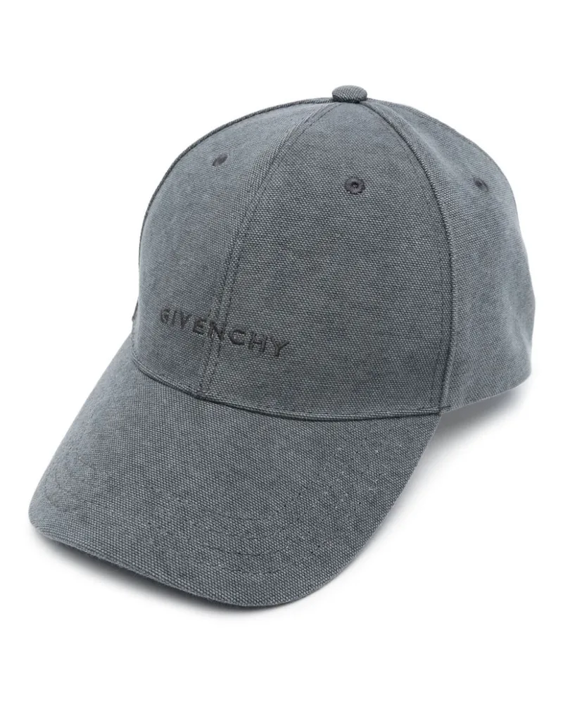 Givenchy Baseballkappe mit Logo-Stickerei - Grau Grau
